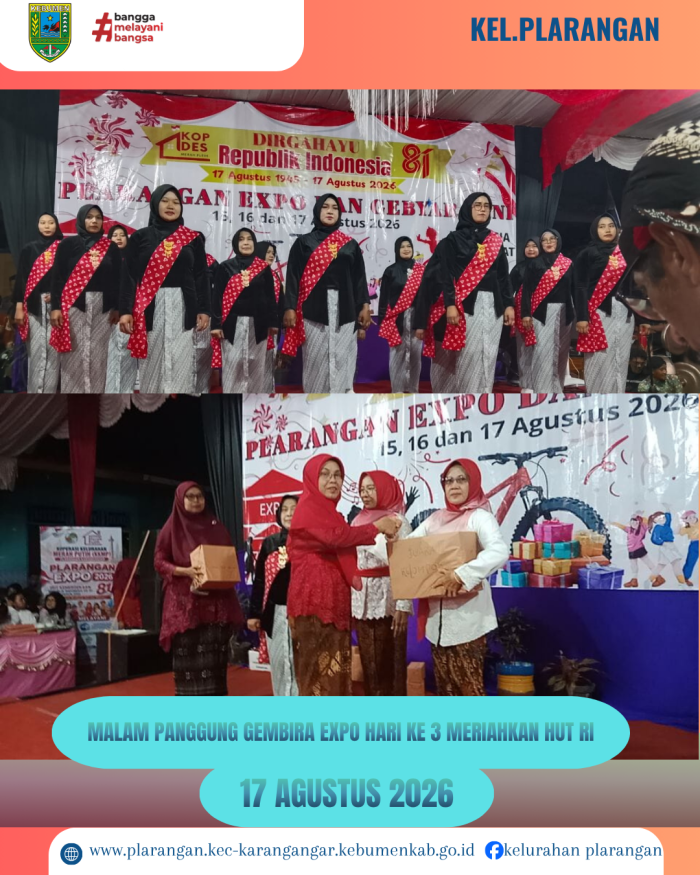 Malam Panggung Gembira  Meriahkan HUT RI ke 81 Penutupan Expo Hari Ke 3 01