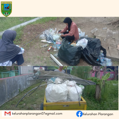 Kegiatan Bank Sampah Makmur Sejahtera Kelurahan Plarangan hari Minggu 29 Maret 2026