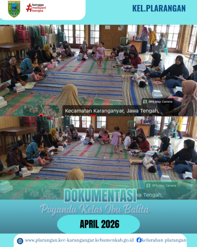 Posyandu Kelas Ibu Balita Kelurahan Plarangan 