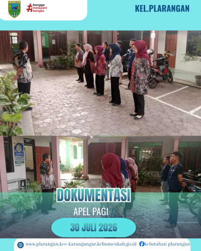 Apel Pagi Kamis 30 Juli 2026