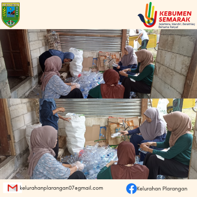 Kegiatan Bank Sampah di Kelurahan Plarangan 