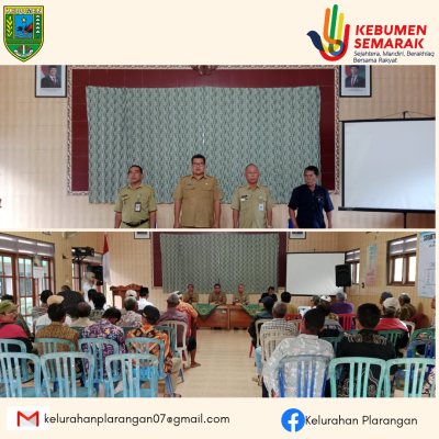 Rapat Pra Lelang & Launching Koperasi Kelurahan Merah Putih Plarangan Kec. Karanganyar Kab. Kebumen. 29 Juli 2025