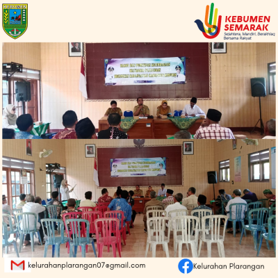 Rakor dan Pembinaan Kelembagaan Kelurahan Plarangan 