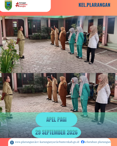 Apel pagi Selasa 29 September 2026