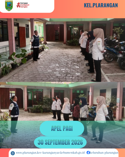 Apel pagi Rabu 30 September 2026