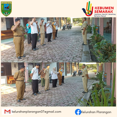 Apel Pagi Pegawai Kelurahan Plarangan 