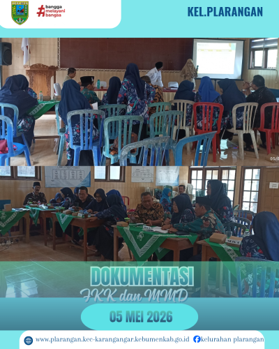 Rapat FKK dan MMD Kelurahan Plarangan 