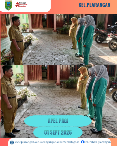 Apel Pagi Selasa 01 September 2026