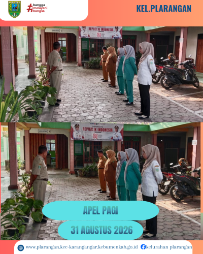 Apel Pagi Senin 31 Agustus 2026