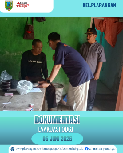 Evakuasi Septiaji ODGK Kel Plarangan 