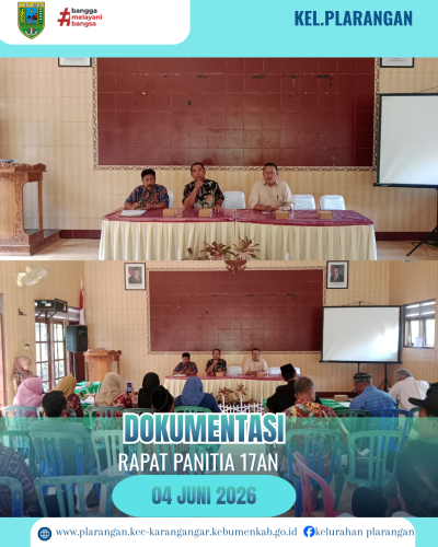 Rapat Panitia 17an Kelurahan Plarangan 