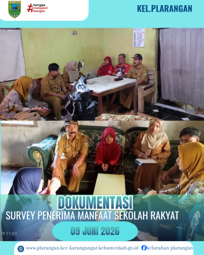 Survey Penerima Manfaat Sekolah Rakyat Kelurahan Plarangan 