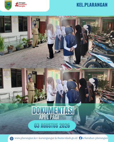 Apel Pagi Senin 03 Agustus 2026