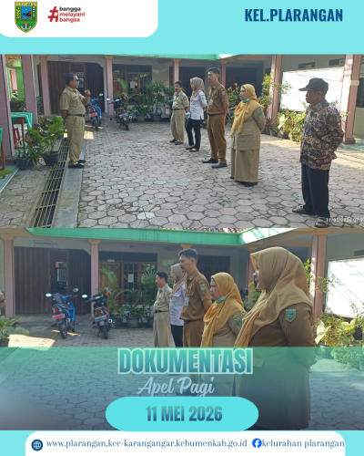 Apel Pagi Senin 11 Mei 2026