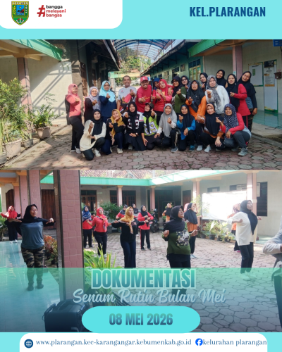 Semam Rutin Bulan Mei 2026 Kelurahan Plarangan 