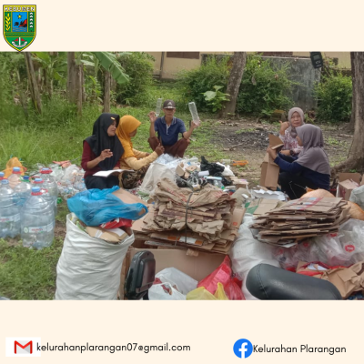 Kegiatan Bank Sampah Makmur Sejahtera Kelurahan Plarangan hariMinggu 12 April 2026 