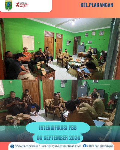 Intensifikasi PBB Rabu 08 September 2026