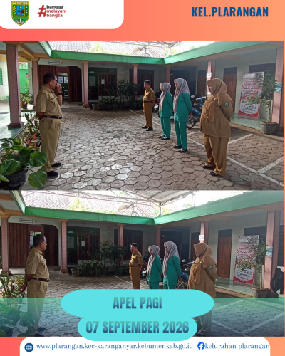 Apel Pagi Senin 07 September 2026