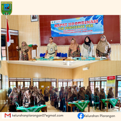 Rakor PKK Kelurahan Plarangan Bulan November 2025