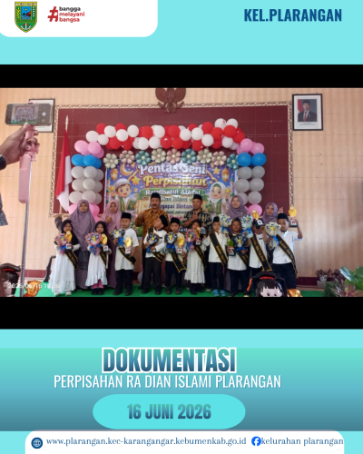 Menghadiri Perpisahan RA Dian Islami Kelurahan Plarangan 