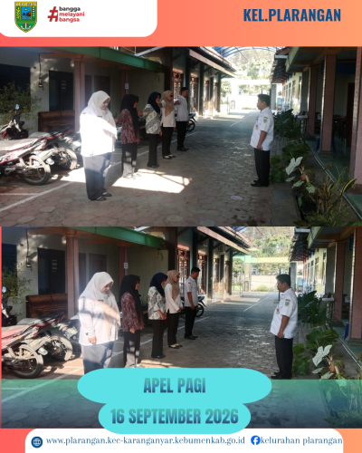 Apel Pagi Rabu 16 September 2026