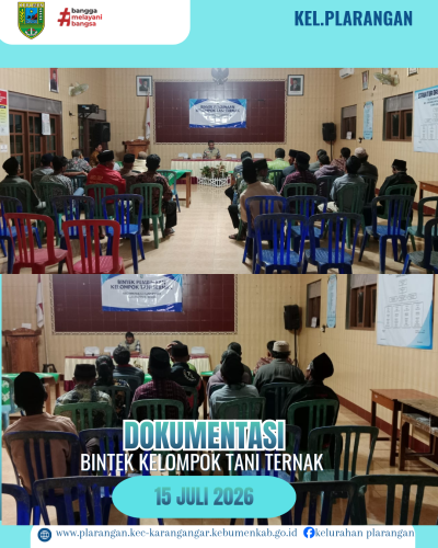 Bintek Kelompok Tani Ternak Kelurahan Plarangan 