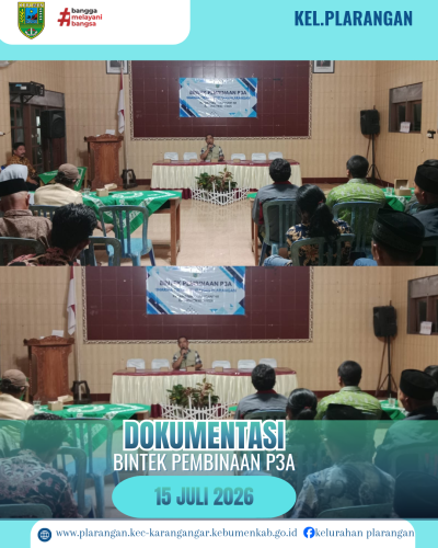Bintek Pembinaan P3A Kelurahan Plarangan 