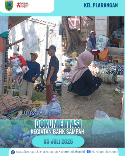 Kegiatan Bank Sampah Minggu 05 Juli 2026