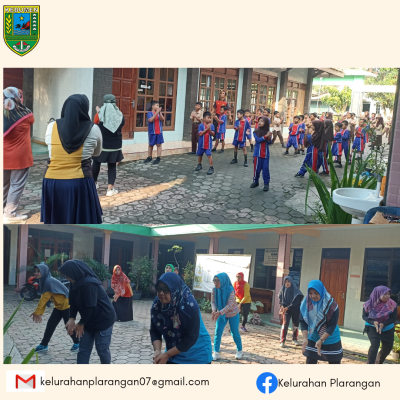 Senam Rutin Bulan September di Halaman Kelurahan Plarangan 