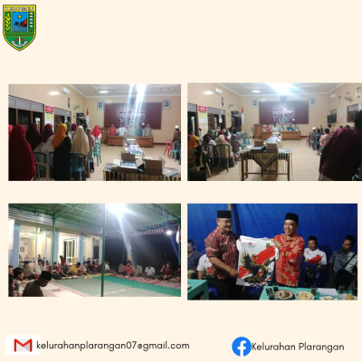 Malam Tirakatan Memperingatu HUT RI Ke 80 Kelurahan Plarangan 