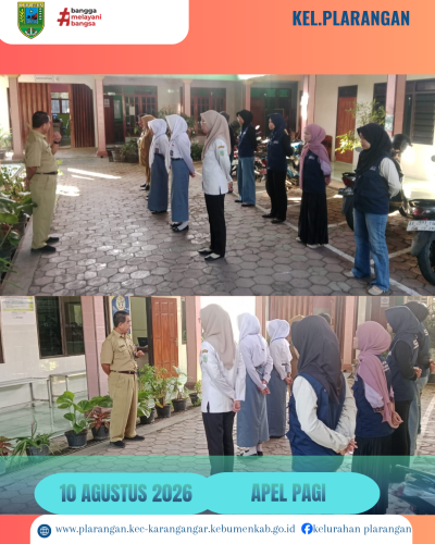 Apel Pagi Senin 10 Agustus 2026