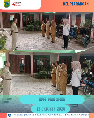 Apel Pagi Senin 12 Oktober 2026