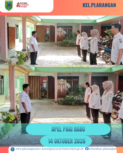 Apel Pagi Rabu 14 Oktober 2026