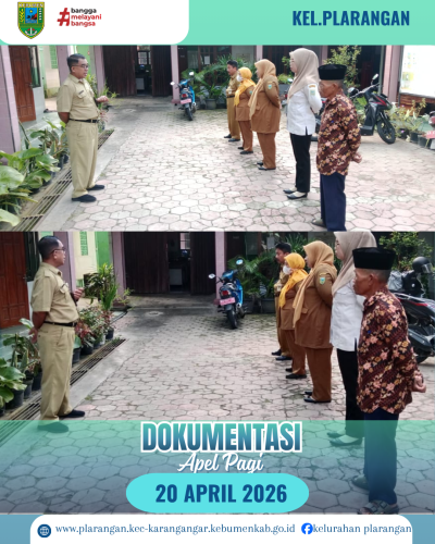 Apel Pagi Senin 20 April 2026