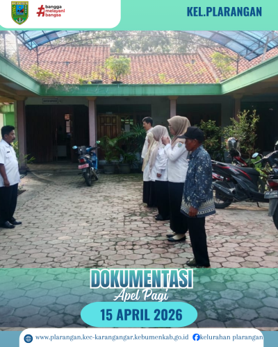 Apel pagi Rabu 15 April 2026