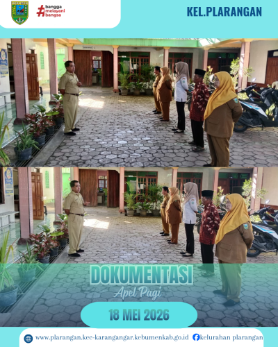 Apel Pagi Senin 18 Mei 2026