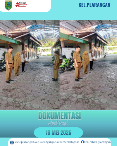 Apel Pagi Selasa 19 Mei 2026