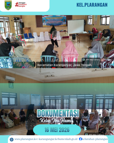 Kelas Ibu Hamil bulan Mei Kelurahan Plarangan 