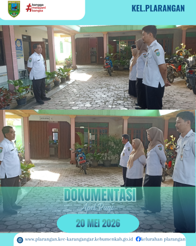 Apel Pagi Rabu 20 Mei 2026