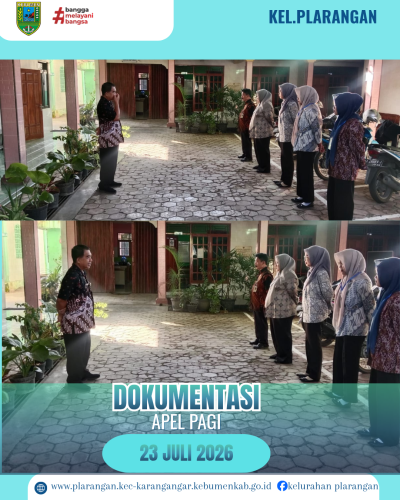 Apel Pagi Kamis 23 Juli 2026 