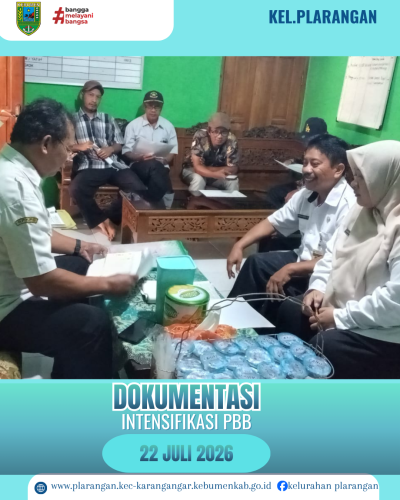 Intensifikasi PBB Rabu 22 Juli 2026