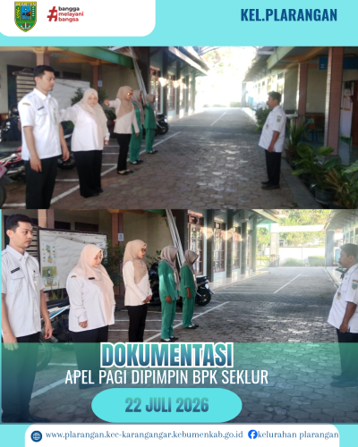 Apel Pagi Rabu 22 Juli 2026