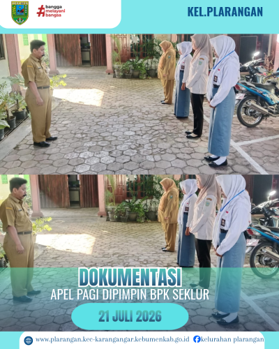 Apel Pagi Selasa 21 Juli 2026
