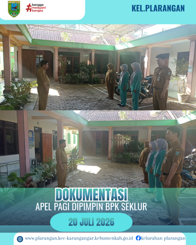 Apel Pagi Senin 20 Juli 2026