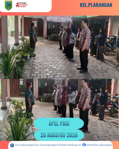 Apel Pagi Kamis 20 Agustus 2026