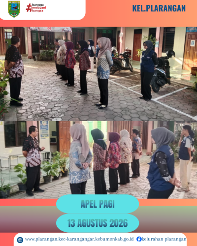 Apel Pagi  Kamis 13 Agustus 2026