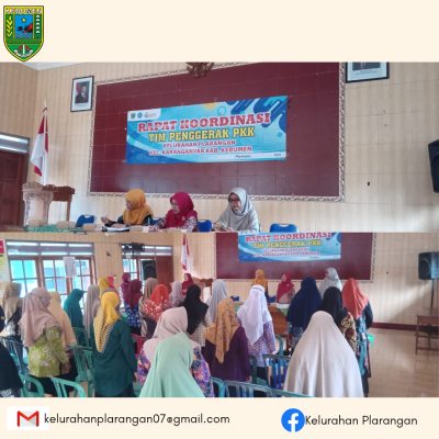 Rakor PKK Kelurahan Plarangan Bulan Februari 2026