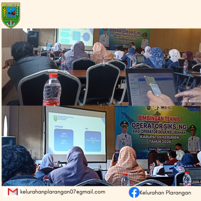 Menghadiri undangan dari dinsos Kebumen Pelatihan Operator Siks NG  di Hotel Mexolie Kebumen