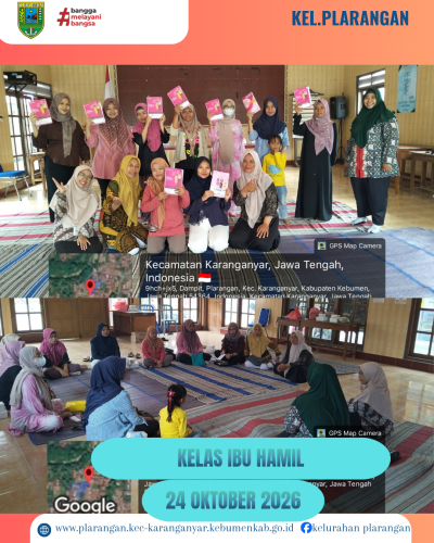 Kelas Ibu Hamil Bulan Oktober 2026 Kelurahan Plarangan 