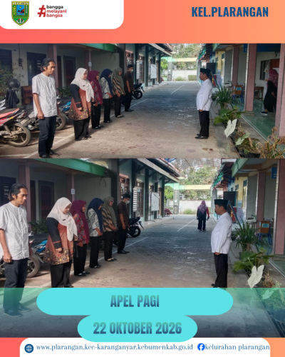 Apel Pagi Kamis 22 Oktober 2026